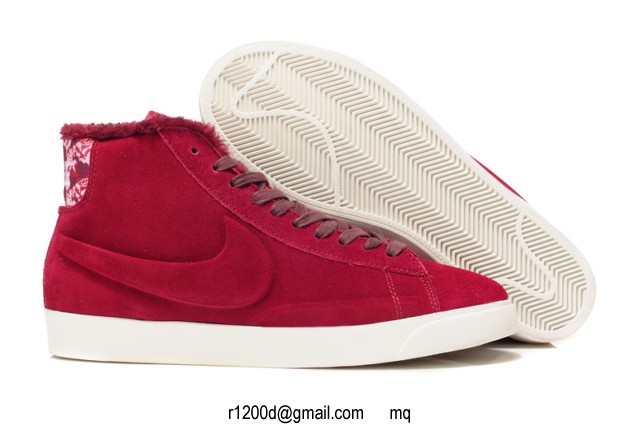 nike blazer high femme bordeaux